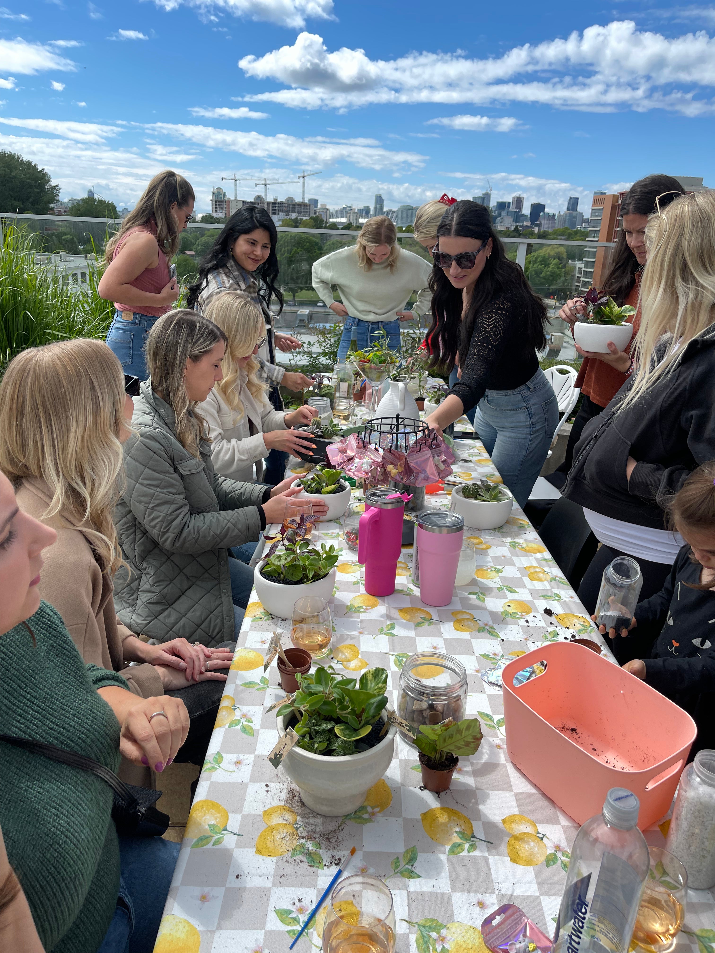 Build your own plant table centrepiece